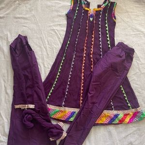Pakistani Fancy purple outfit